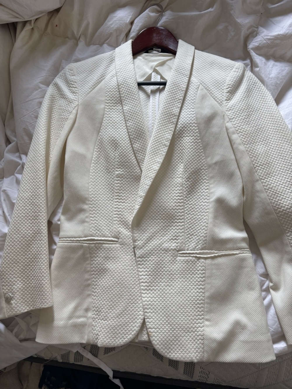 Rag and Bone Cream Textured Blazer